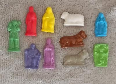 10 F�ves cr�che nativit� chr�tient�. s�rie compl�te. lot 10