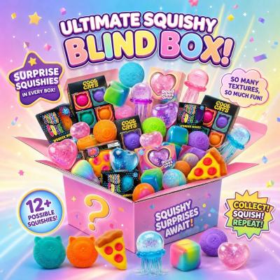100 Figurines Squishy Assorties Bo�te Surprise Remont�e Lente Moai