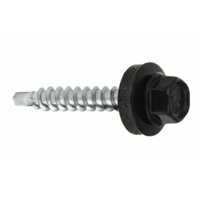Lot de 250 vis trap�zo�dales pour toiture 4,8 x 25 mm Noir