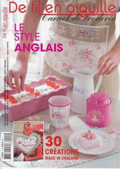 De fil en aiguille Carnet broderie N�2 Style anglais ! V�ronique Enginger