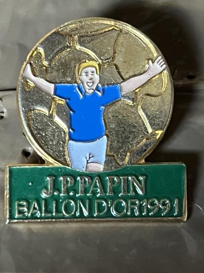 Pins Football JPP Jean pierre Papin Ballon d Or 1991 Om