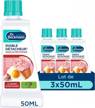 D�tachant Linge Diable D�tacheur   Sang & Prot�ines   3X50Ml | D�tachant Texti
