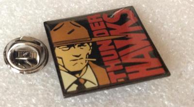 rare pin's vintage BD SAGGAY (  en vente) Thunder Hawks  Dick Tracy