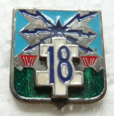 PIN'S MILITAIRE DU 18 REGIMENT DE TRANSMISSIONS