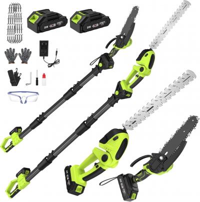 Tron�onneuse �lectrique 4 1 Perche Telescopique 2 Batteries scie � cha�ne
