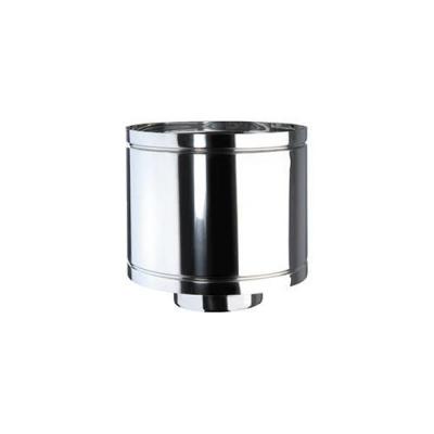 Tige de chemin�e en acier pour po�les � granul�s � double paroi > 180 230 mm