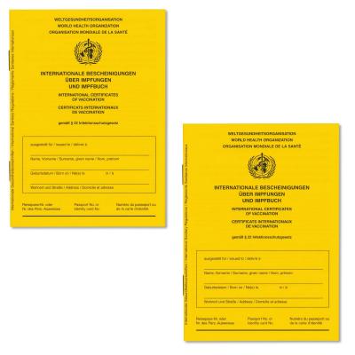2� Carnet de Vaccination Jaune   Passeport Vaccinal International pour B�b�s,...