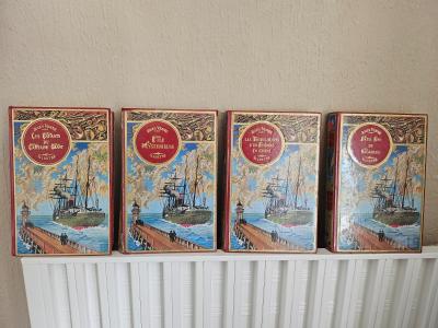 Lot 4 Livres Jules Verne Voyages Extraordinaires   �dition de Luxe R��dition Het