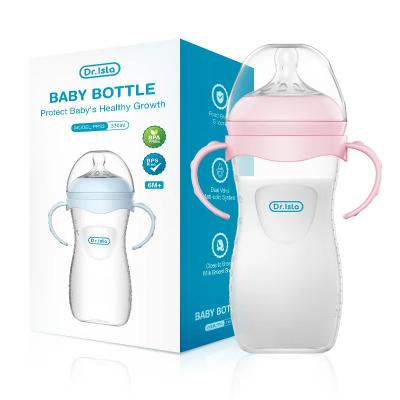 Biberon B�b� 150-240-330ML avec Poign�e en Silicone S�r et Pratique