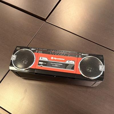 Roadstar Radio cassette portable 4 BAND Bluetooth Auto Stop noir-rouge