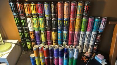 Monster Energy lot de canettes boisson �nergisante assortiment multicolore