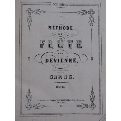 M�thode Deviienne Fran�ois pour fl�te ca1850