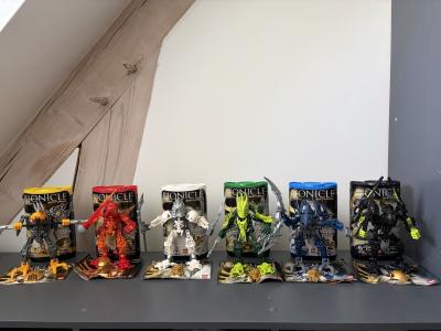 LEGO Bionicle Stars Lot 7138 7116 7135 7117 7137 7136 bo�tes notices