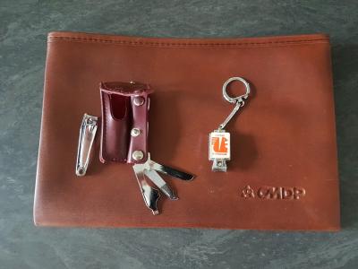 Ancien objet publicitaire banque cr�dit mutuel caisse d'�pargne sacoche pochette