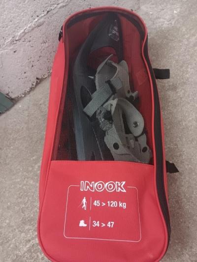 INOOK Raquettes � neige avec housse-sac de transport rouge noir