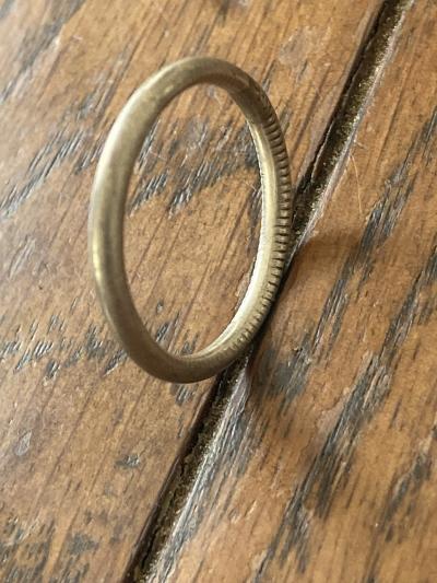 Bague Anneau Argent Art Des Tranch�es Poilu Monnaie Pi�ce Ancienne Militaria