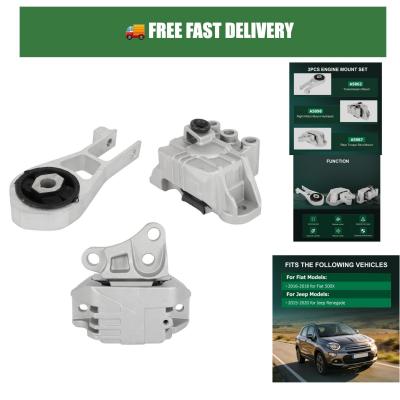 SCITOO Engine Motor Transmission Mount Set Fiat 500X Jeep Renegade