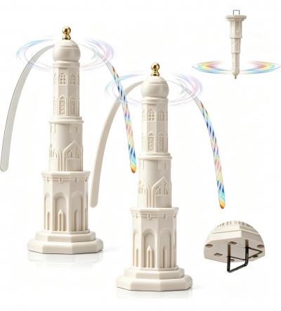 Ventilateur anti mouches ABS blanc   lot de 2