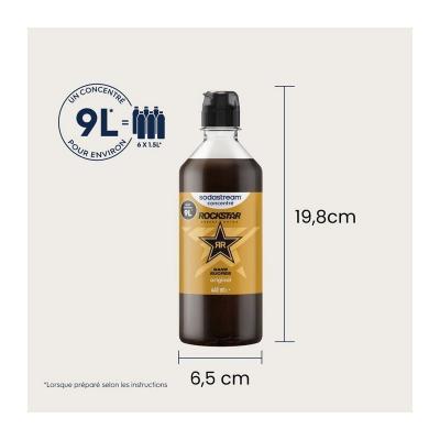 Concentr� boisson SODASTREAM   Rockstar Original   Jusqu'a 9 L   Pour Machine a