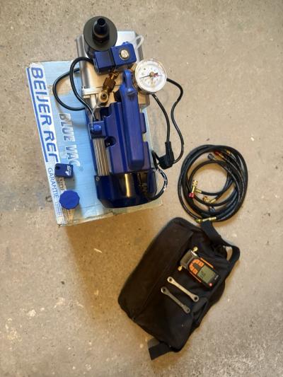 Pompe � vide BLUE VAC MK 60 DS   Testo 552   flexibles   Climatisation HVAC