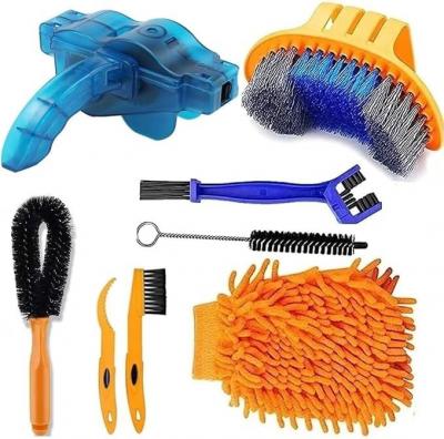 Kit De Nettoyage V�lo 8 Pi�ces Brosses Cha�ne VTT Route V�los