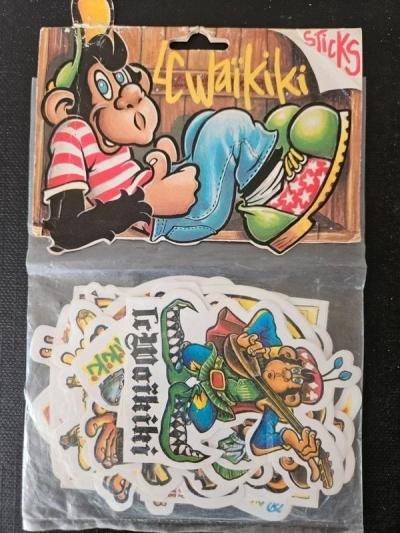 Lot 12 autocollants vintage LC Waikiki 1991