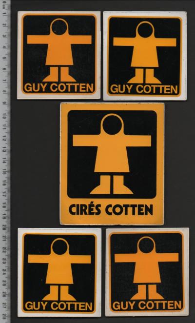 GUY COTTEN   VETEMENT MARIN   VINTAGE   LOT 5 AUTOCOLLANTS