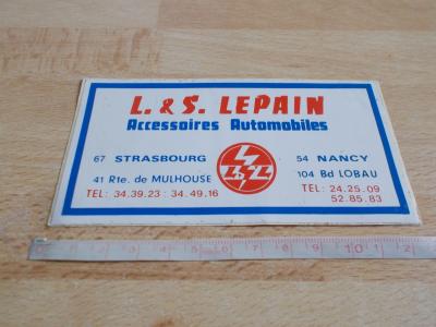Autocollant vintage accessoires automobiles   L&S LEPAIN