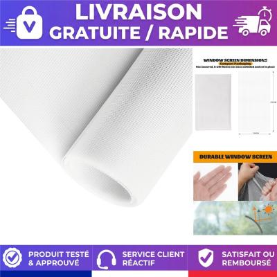 Moustiquaire fen�tre rouleau 250 x 120 cm d�coupable blanche GLQ