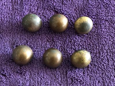 6 boutons de vareuse d'officier de spahis (1,5 cm)   guerre de 1914   1918