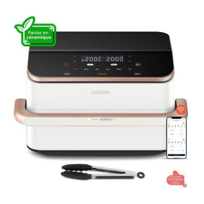 AirFryer   COSORI   DualBlaze Twinfry Pro Ceramic   10 L   Blanc   Connect�e Wi