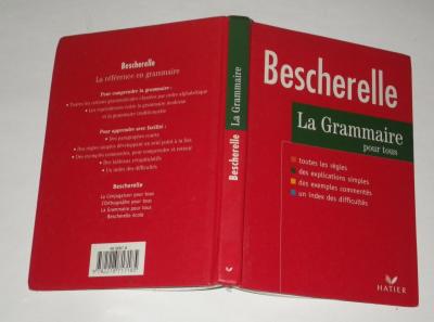 livre scolaire ancien 1997 bescherelle la grammaire pour tous les r�gles explica