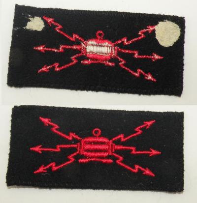 Patch Sp�cialit� Transmetteur Noir Marine Afrique Colonies Fran�aises (L 006)