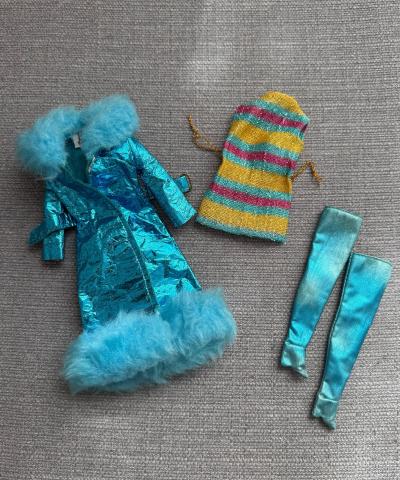 Vintage Barbie Ancienne MAXI'N MIDI #1799 Outfit Poup�e Mannequin Mattel 1970