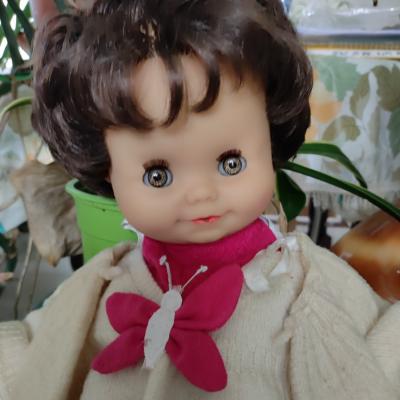 Poupon poup�e vintage souple CLODREY 45 cm
