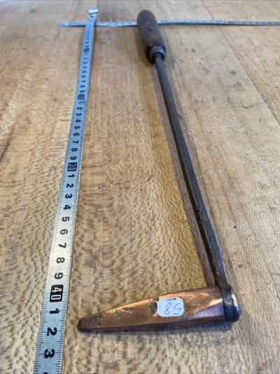 (n� 58 OLD TOOL - outil ancien, fer � souder t�te en cuivre