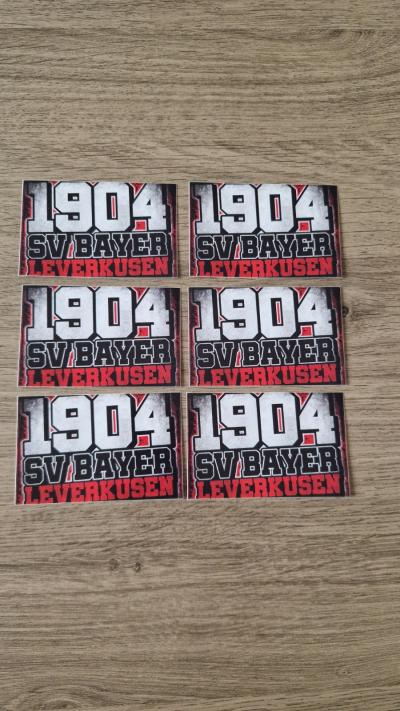 Bayer Leverkusen Lot de 6 stickers autocollants Ultras Foot football Bayer 04