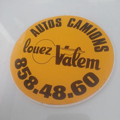 Autocollant Vintage autos camions louez Valem