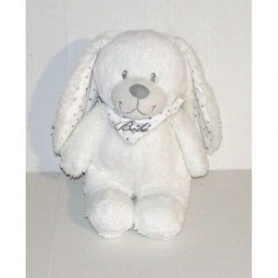 Doudou Lapin Bavoir Foulard B�b� 25 Cm Peluche Pommette