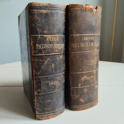 Lot 2 Vol. Revue Neurologique 1906, 1908 Soci�t� de Neurologie de Paris Charcot