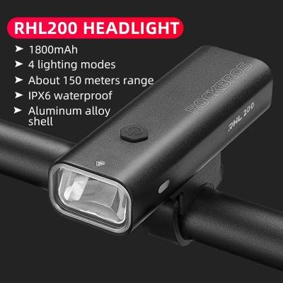 �clairage Velo LED Puissant ROCKBROS Phare Avant VTT �tanche IPX6 RHL200