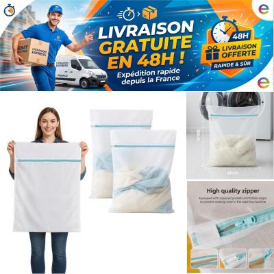 Sacs � linge machine � laver XXL 60 x 80 cm IBOPUXIU lot de 2