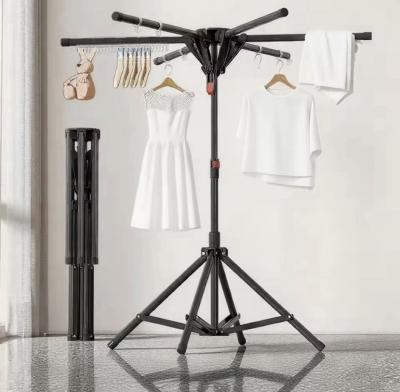 S�choir � Linge �tendoir Pliable 6 Bras Grande Capacit� R�glable Portable