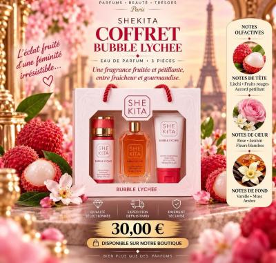La Caverne d'Or Bubble Lychee Eau de parfum 50 ml coffret 3 pi�ces