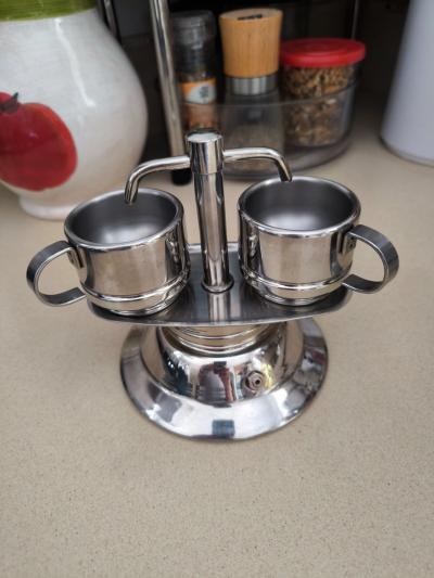 Cafeti�re italienne double vintage    � percoler - � expresso