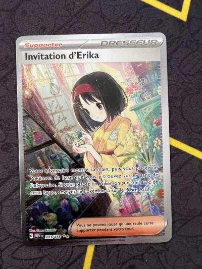 Carte Pok�mon Invitation D Erika 203-165 EV3.5 151 NEUF FR