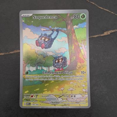 Carte Pokemon SAQUEDENEU   AR EV3.5 MEW FR 151   178-165   Neuf