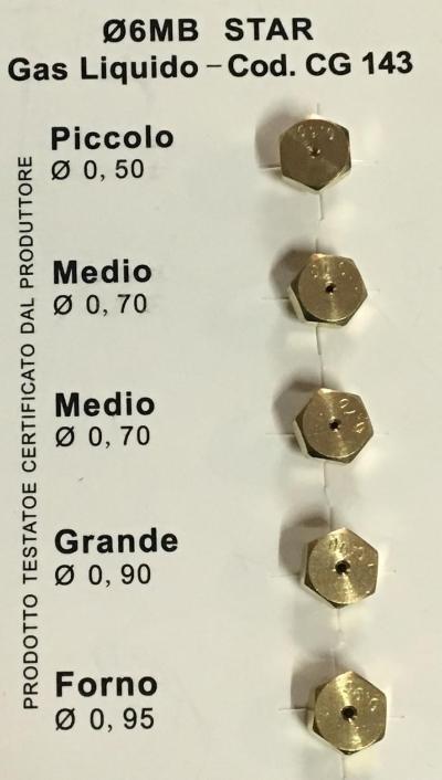 Buses Universelles Gpl 6MB, Diam�tre 6Mb, Type Bombonne De Gaz Gpl (1 Grande, 2