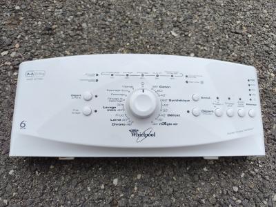 Whirlpool panneau de contr�le AWE 6730 5,5 kg blanc 6th Sense