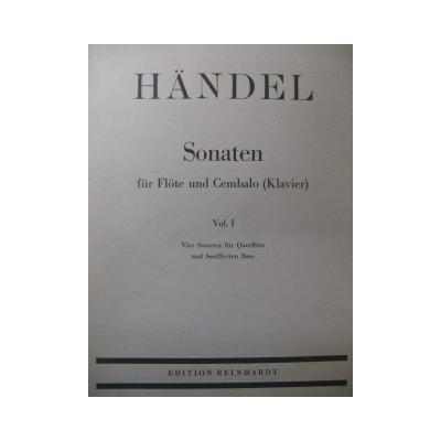 Haendel G. F. Sonatas Vol 1 Flute Harpsichord